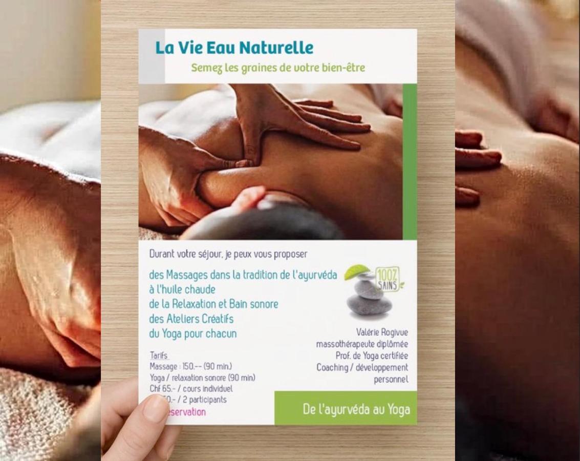 La Vie Eau Naturelle, Jolies Chambres Chez L'Habitant Et Repas Sur Demande Sembrancher Екстериор снимка